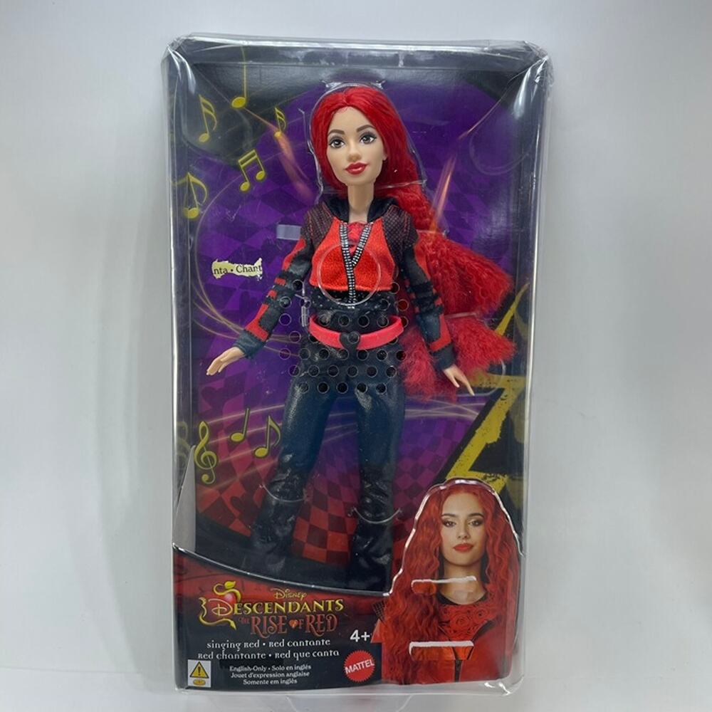 Disney Descendants Rise of Red Singing Red Doll Mattel HWT96 NEW